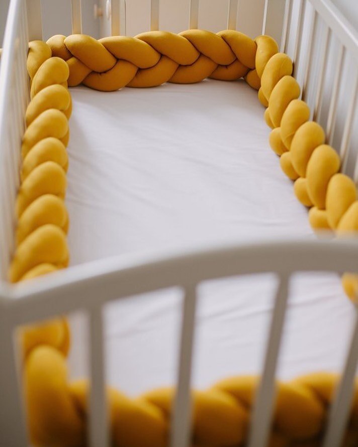 Gevlochten Babykussen met Comfortabele Bescherming en Elegante Uitstraling