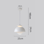 Scandinavische Hanglamp Met Gelaagde Kap En Zachte Lichtverspreiding