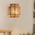 Bohemian Wandlamp Van Rotan En Touw Voor Warme Sfeerverlichting