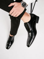 Heren Formele Veterschoenen met Gepolijste Afwerking