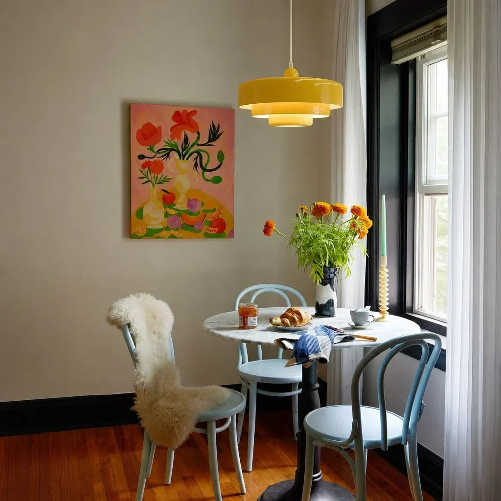 Drielaagse Design Hanglamp Met Schijfvorm Voor Moderne Interieurs
