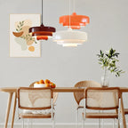 Drielaagse Design Hanglamp Met Schijfvorm Voor Moderne Interieurs