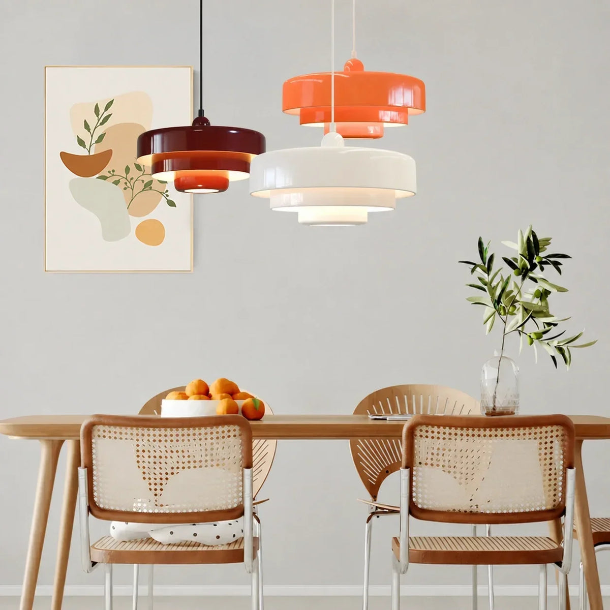 Drielaagse Design Hanglamp Met Schijfvorm Voor Moderne Interieurs