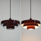 Drielaagse Design Hanglamp Met Schijfvorm Voor Moderne Interieurs