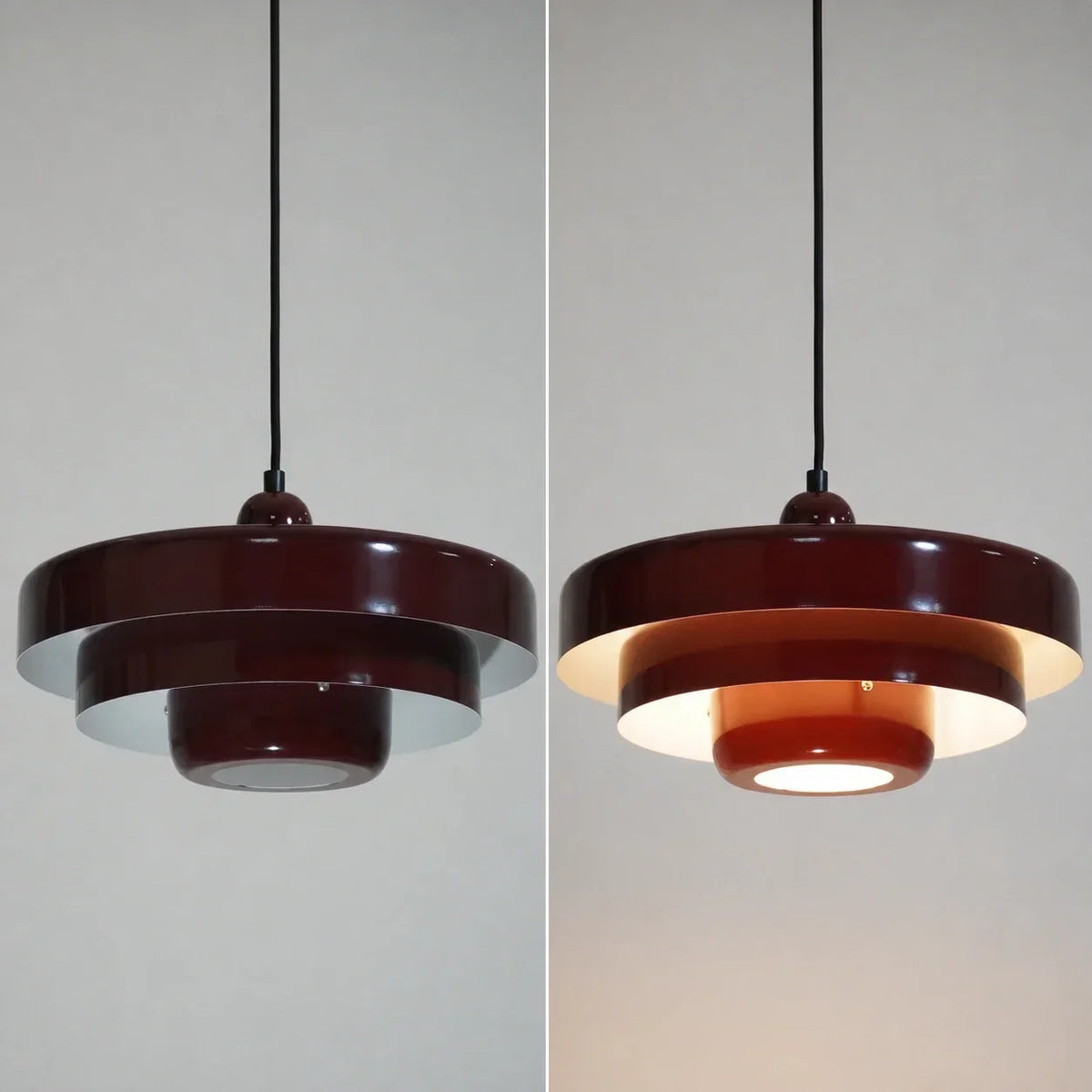 Drielaagse Design Hanglamp Met Schijfvorm Voor Moderne Interieurs