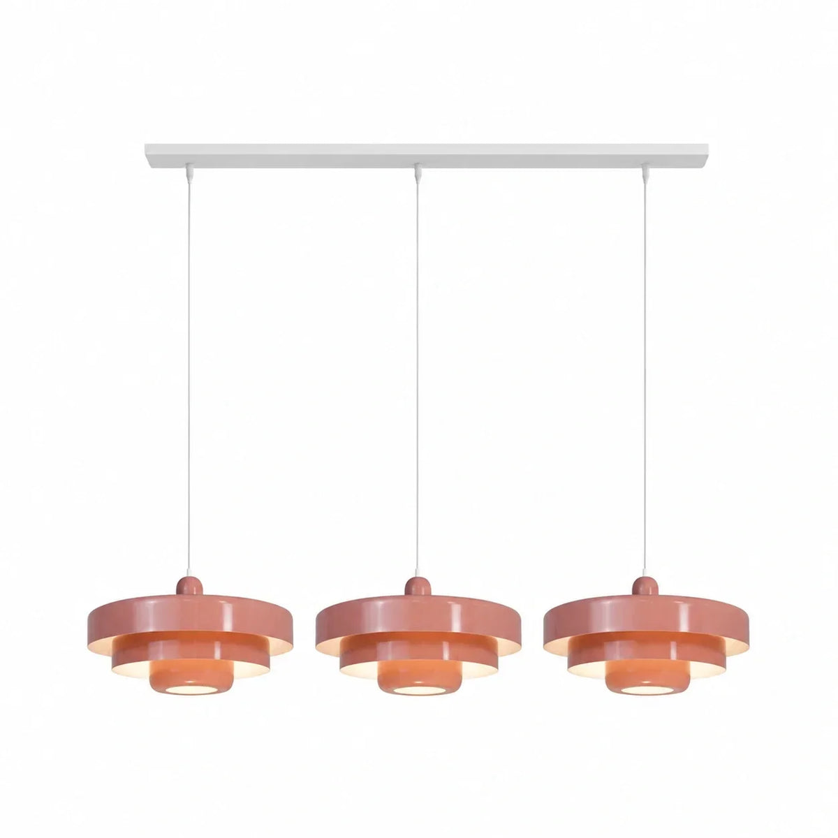 Drielaagse Design Hanglamp Met Schijfvorm Voor Moderne Interieurs