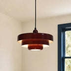 Drielaagse Design Hanglamp Met Schijfvorm Voor Moderne Interieurs