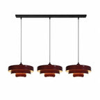 Drielaagse Design Hanglamp Met Schijfvorm Voor Moderne Interieurs