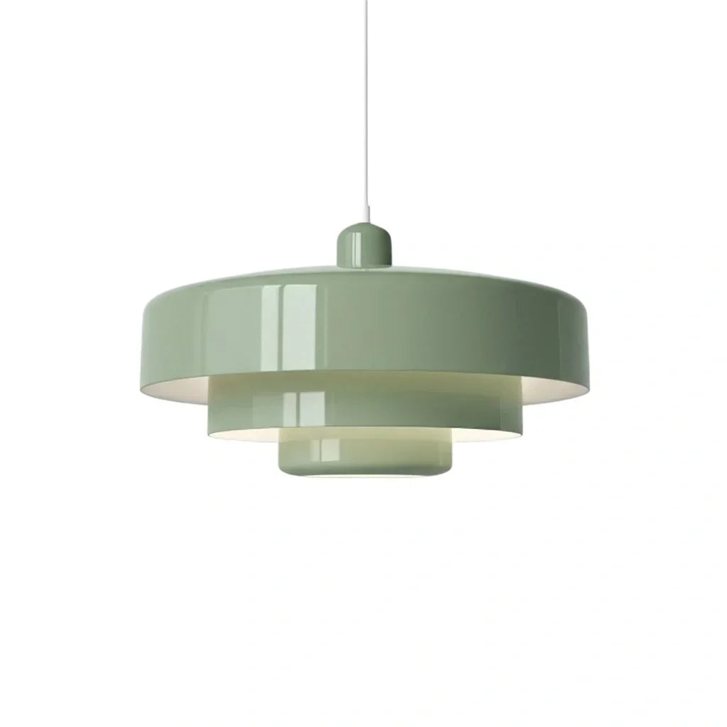 Drielaagse Design Hanglamp Met Schijfvorm Voor Moderne Interieurs