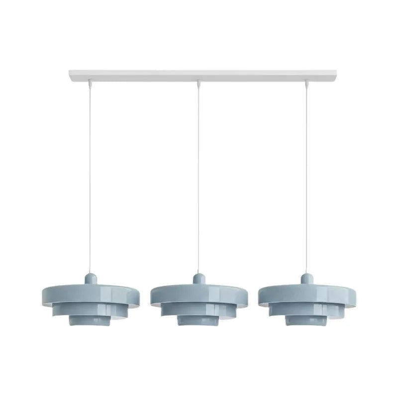 Drielaagse Design Hanglamp Met Schijfvorm Voor Moderne Interieurs