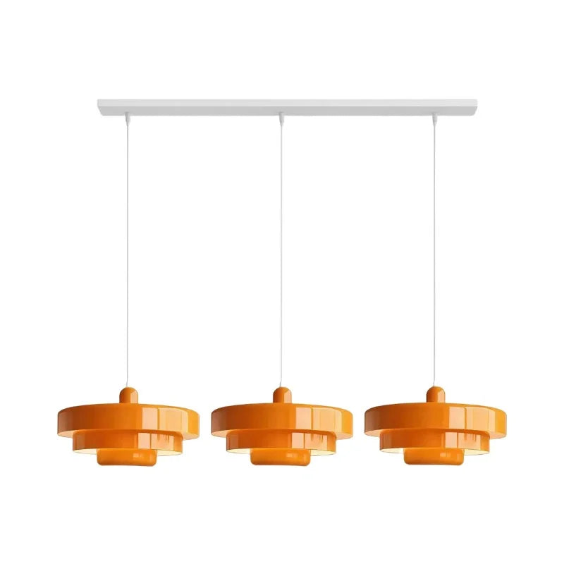 Drielaagse Design Hanglamp Met Schijfvorm Voor Moderne Interieurs