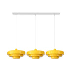 Drielaagse Design Hanglamp Met Schijfvorm Voor Moderne Interieurs