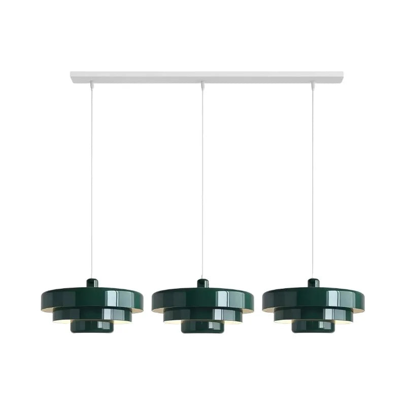 Drielaagse Design Hanglamp Met Schijfvorm Voor Moderne Interieurs