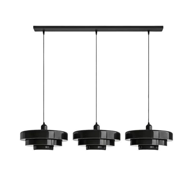 Drielaagse Design Hanglamp Met Schijfvorm Voor Moderne Interieurs