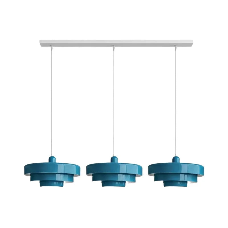 Drielaagse Design Hanglamp Met Schijfvorm Voor Moderne Interieurs