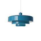 Drielaagse Design Hanglamp Met Schijfvorm Voor Moderne Interieurs