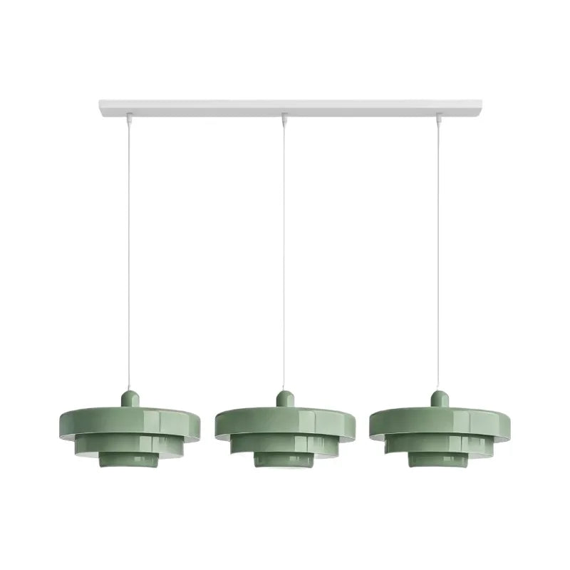 Drielaagse Design Hanglamp Met Schijfvorm Voor Moderne Interieurs