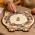 Houten Kattenpuzzel Met 135 Stukjes Voor Ontspanning En Creatief Puzzelplezier