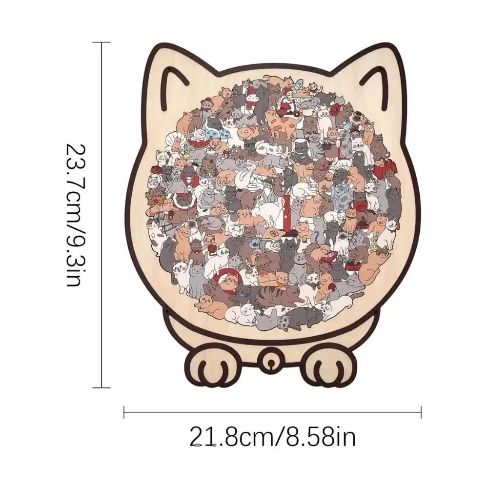 Houten Kattenpuzzel Met 135 Stukjes Voor Ontspanning En Creatief Puzzelplezier