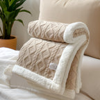 Winter Fleece Deken Met Tweezijdige Zachte Structuur