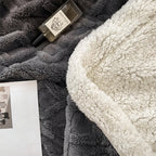 Winter Fleece Deken Met Tweezijdige Zachte Structuur