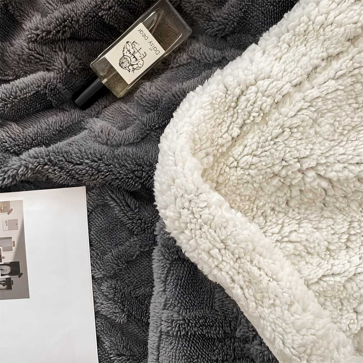 Winter Fleece Deken Met Tweezijdige Zachte Structuur