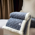 Winter Fleece Deken Met Tweezijdige Zachte Structuur