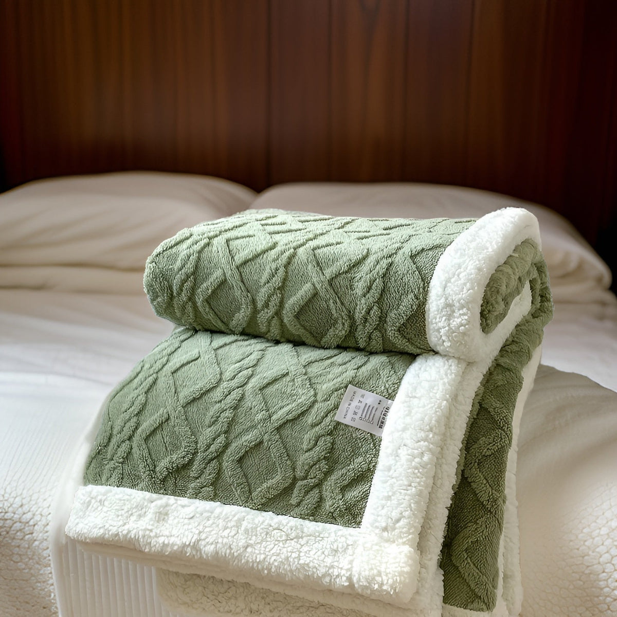 Winter Fleece Deken Met Tweezijdige Zachte Structuur