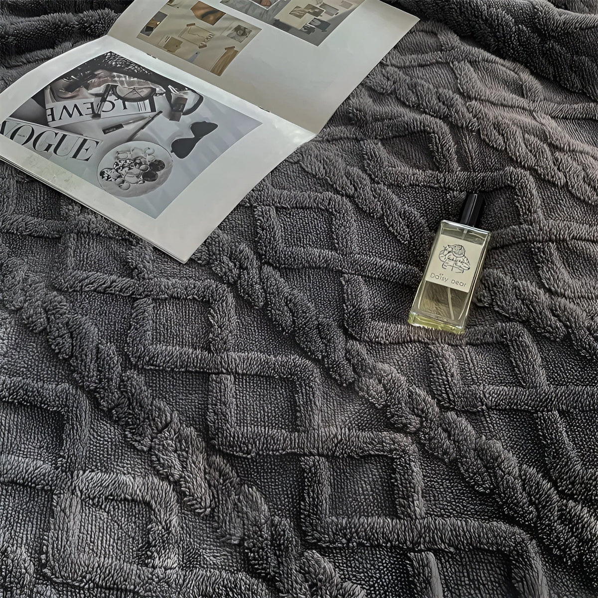 Winter Fleece Deken Met Tweezijdige Zachte Structuur