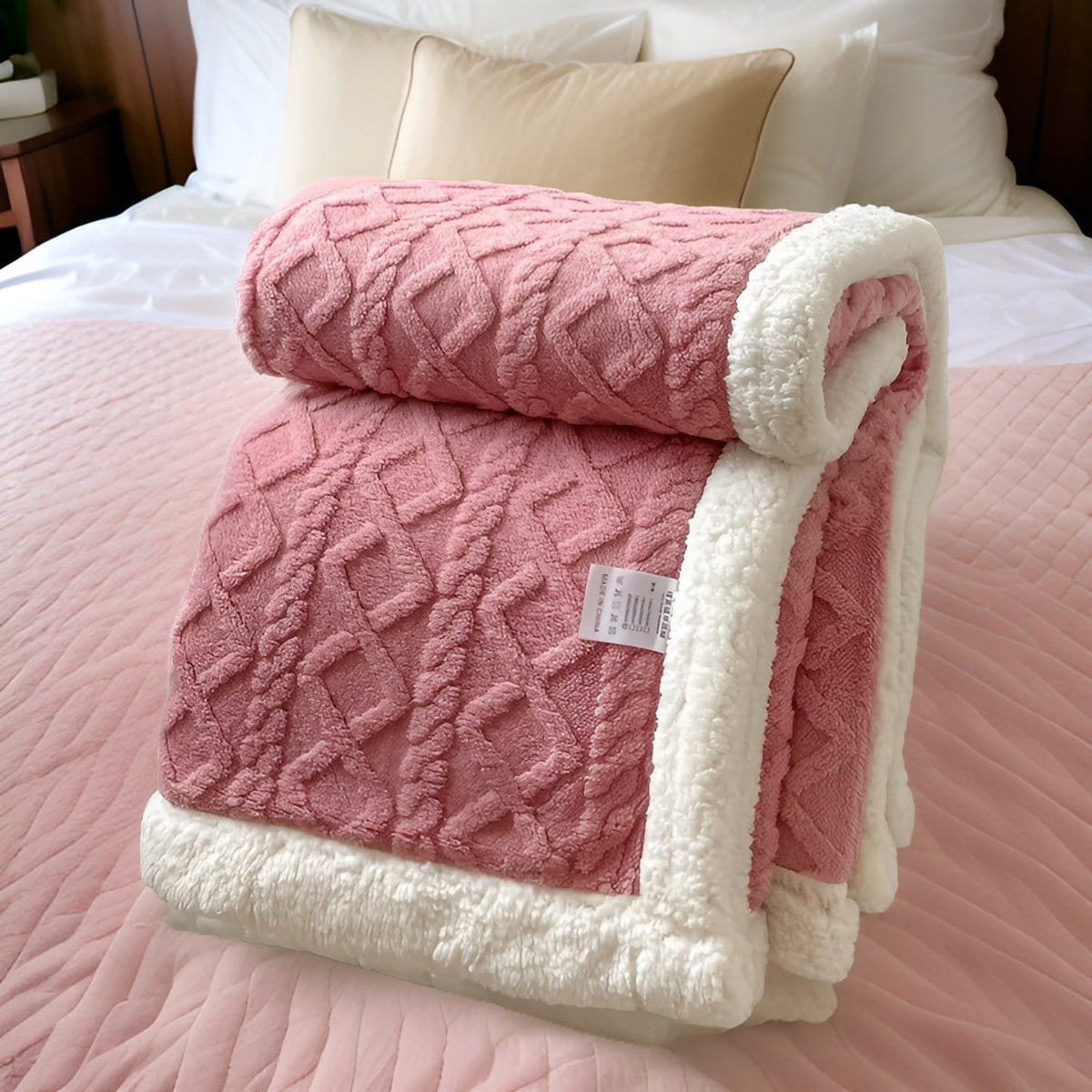 Winter Fleece Deken Met Tweezijdige Zachte Structuur