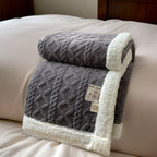 Winter Fleece Deken Met Tweezijdige Zachte Structuur