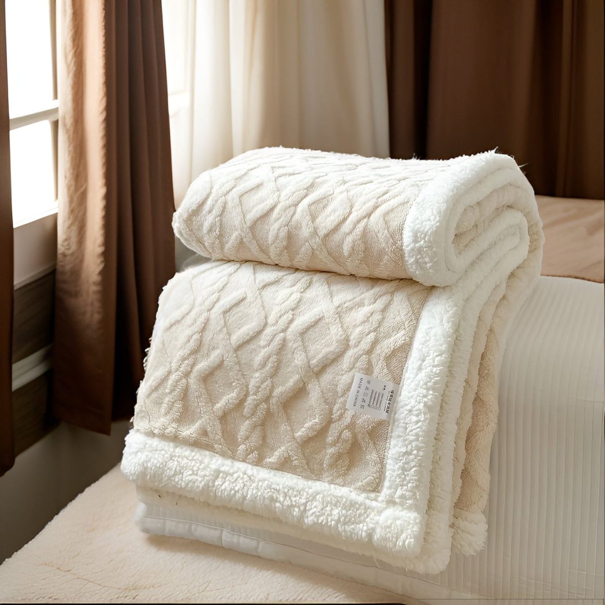Winter Fleece Deken Met Tweezijdige Zachte Structuur