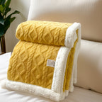 Winter Fleece Deken Met Tweezijdige Zachte Structuur