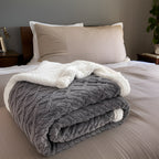 Winter Fleece Deken Met Tweezijdige Zachte Structuur
