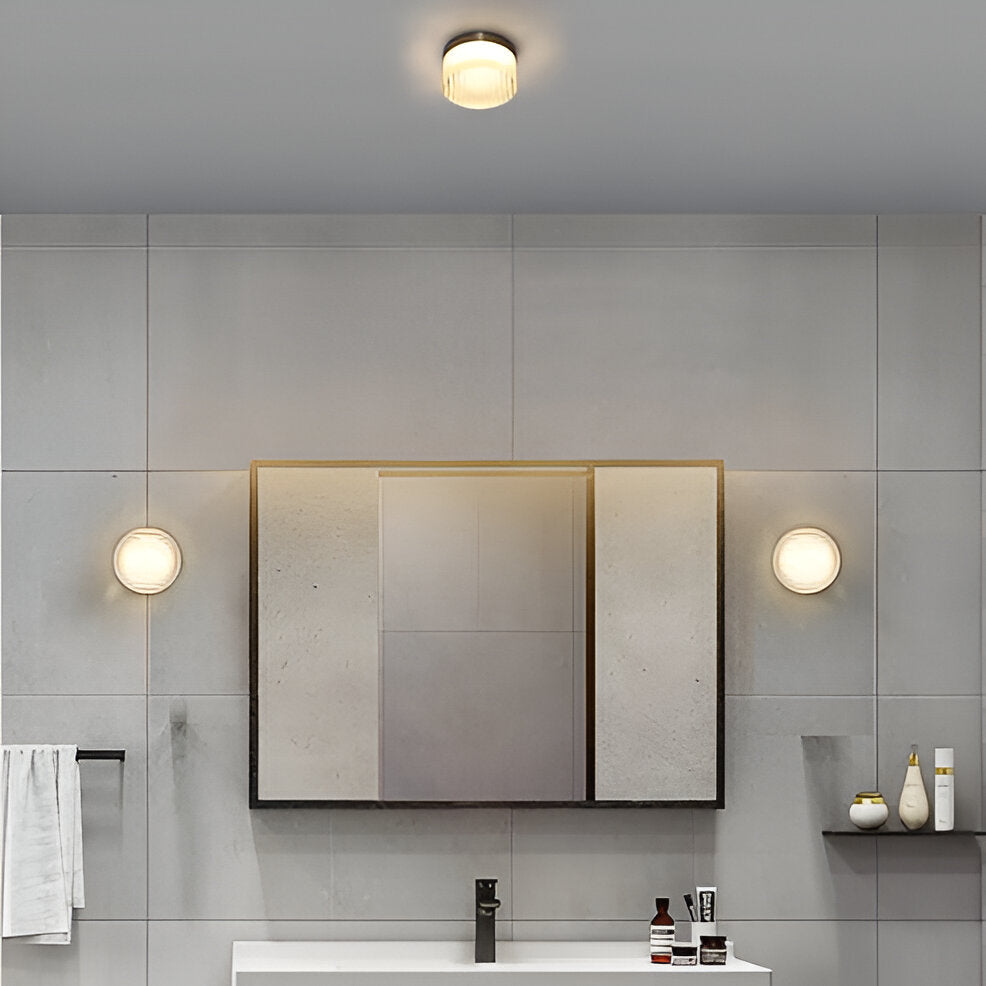 Compacte Wandlamp Met Geribbeld Lichtdesign En Sfeervolle LED-Verlichting