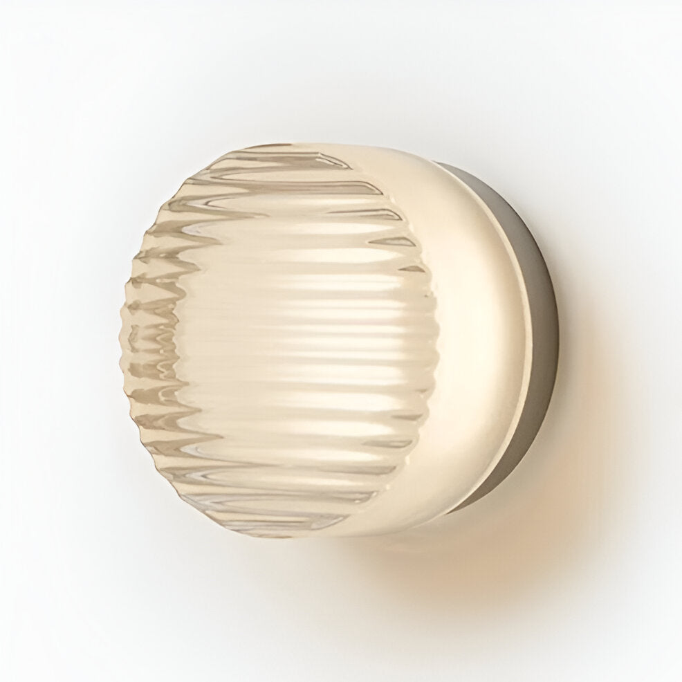 Compacte Wandlamp Met Geribbeld Lichtdesign En Sfeervolle LED-Verlichting