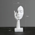 Abstrakt skulptur i moderne design – stilfuld dekoration i resin