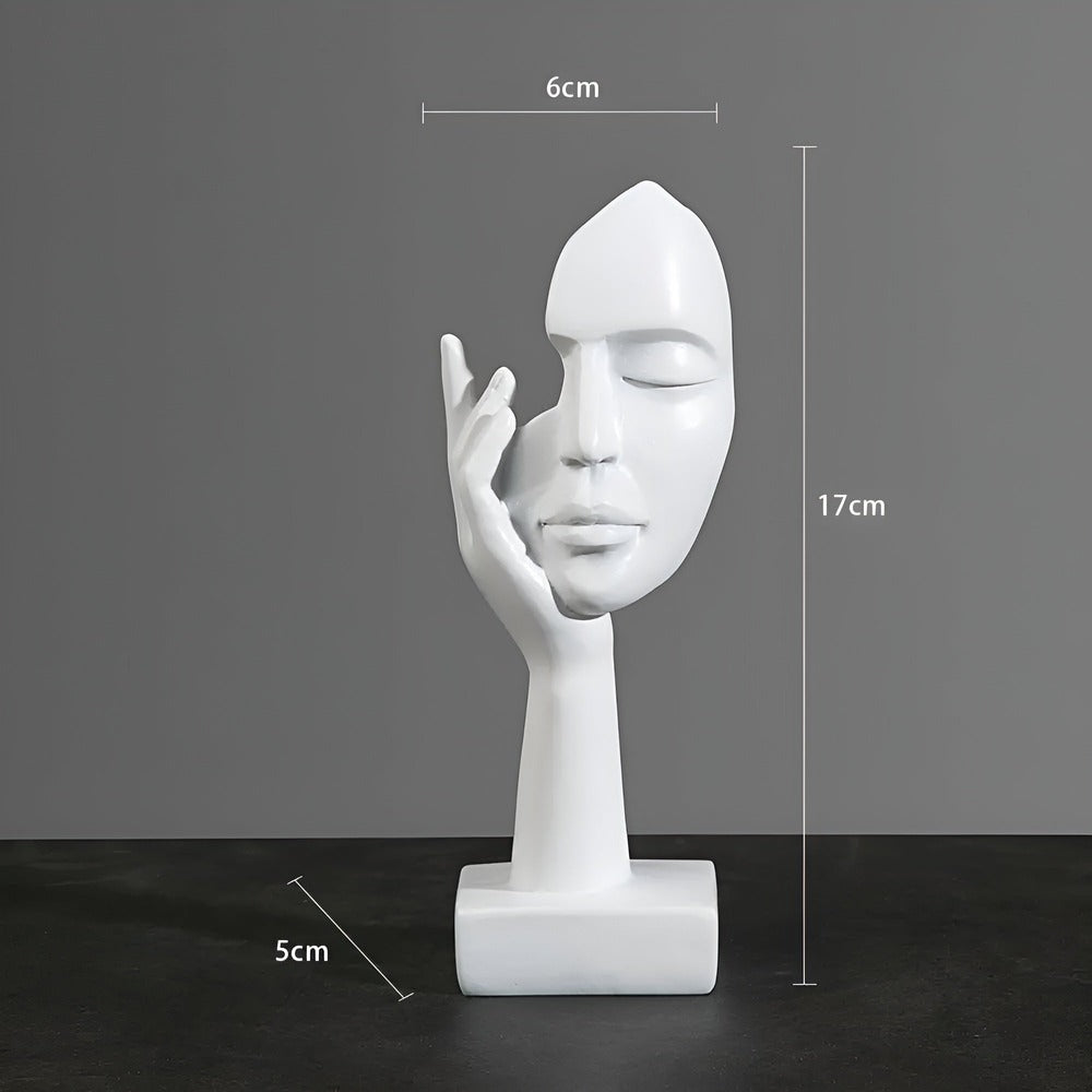 Abstrakt skulptur i moderne design – stilfuld dekoration i resin