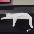 3D origami kat DIY dekoration til moderne indretning