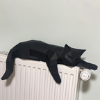 3D origami kat DIY dekoration til moderne indretning