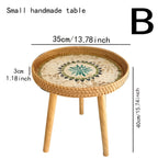 Scandinavische Bijzettafel Met Driepoot Ontwerp Voor Compacte Woonruimtes