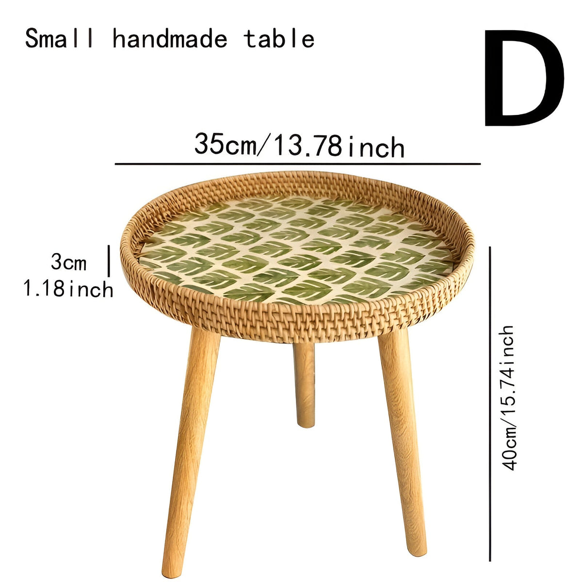 Scandinavische Bijzettafel Met Driepoot Ontwerp Voor Compacte Woonruimtes
