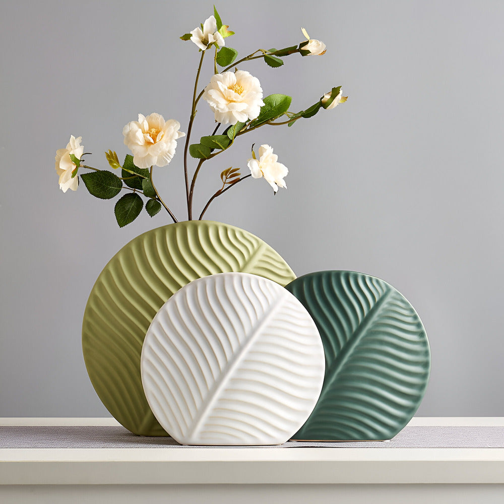 Keramische Vaas met Matte Afwerking en Scandinavische Eenvoud
