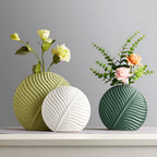 Keramische Vaas met Matte Afwerking en Scandinavische Eenvoud