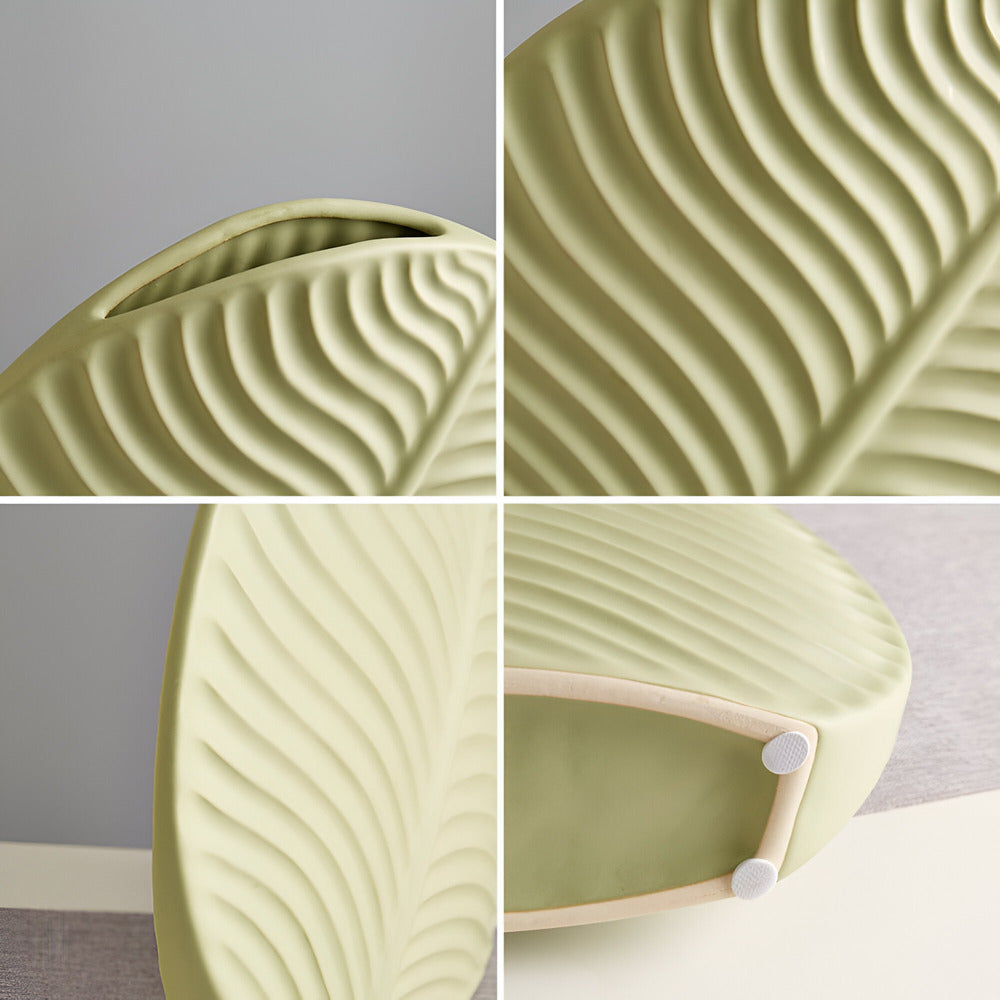 Keramische Vaas met Matte Afwerking en Scandinavische Eenvoud