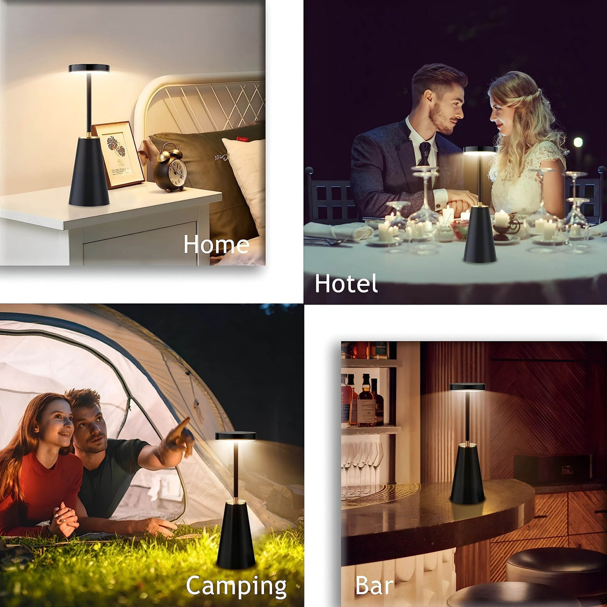 Draadloze LED Tafellamp Met Touchbediening Voor Moderne Sfeerverlichting