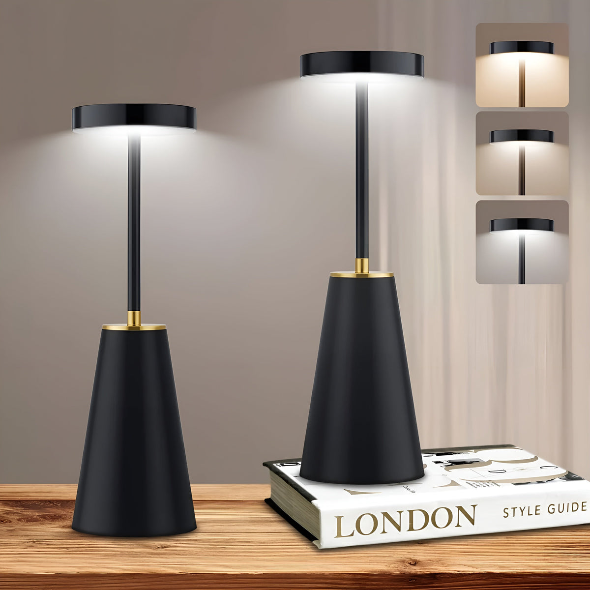 Draadloze LED Tafellamp Met Touchbediening Voor Moderne Sfeerverlichting