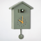 Moderne Koekoeksklok met Strak Ontwerp en Stil Mechanisme