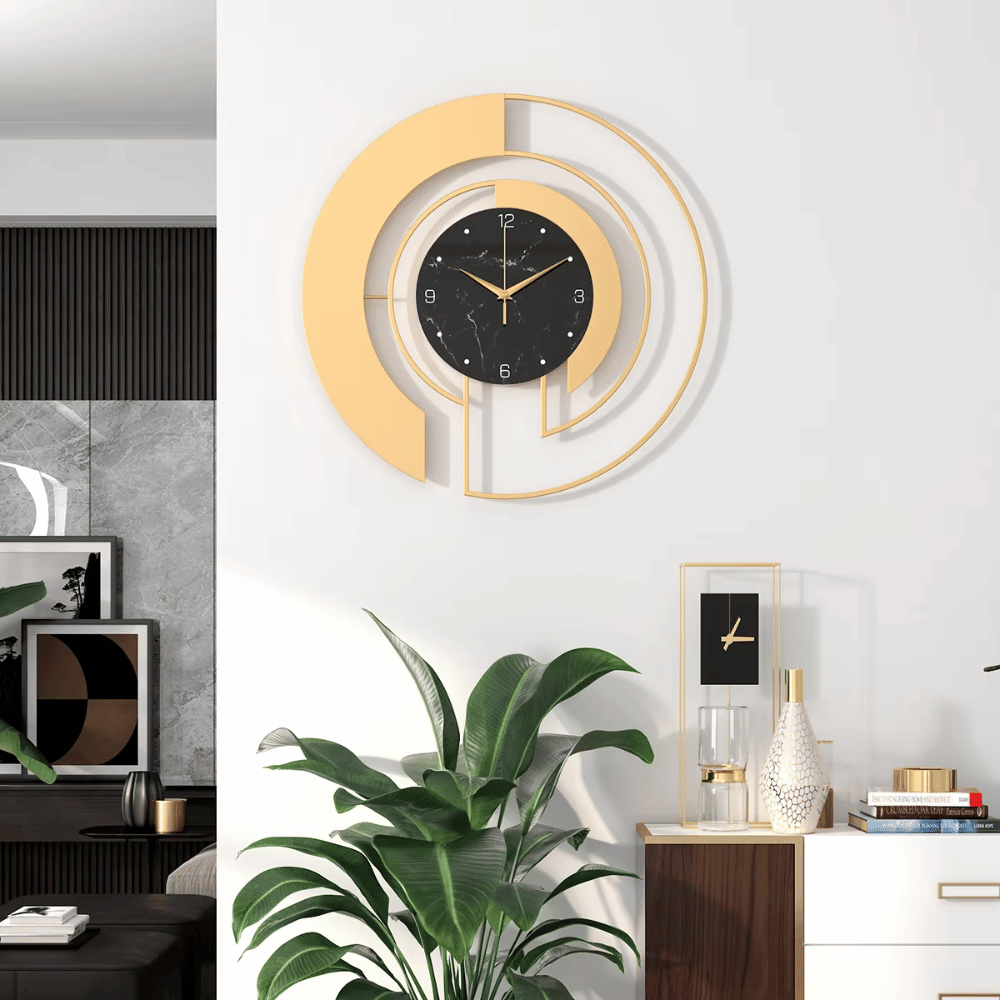 Wandklok met Modern Cirkelontwerp en Stil Sweep Mechanisme