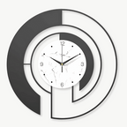 Wandklok met Modern Cirkelontwerp en Stil Sweep Mechanisme